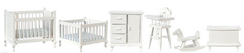 Nursery Set, 6 pc., White